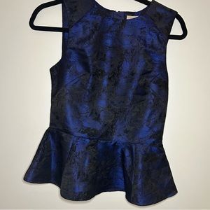 H&M Regencycore Jacquard Peplum Top